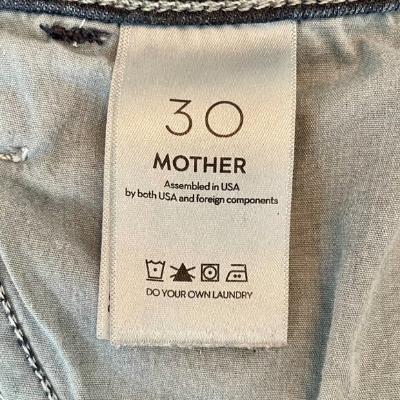 Mother The Hustler Roller Sneak Jeans – “Karaoke in Kyoto” Dark Wash – Size 30 - Picture 7 of 8